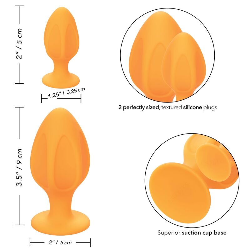 CALEXOTICS - CHEEKY PLUGS ANALES NARANJA