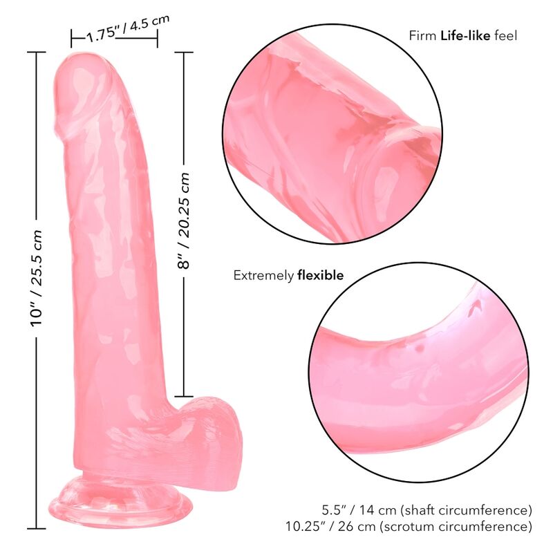 CALEXOTICS - SIZE QUEEN DILDO ROSA 20.3 CM