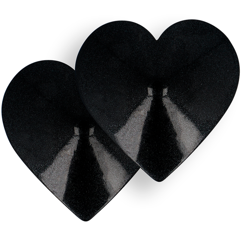 COQUETTE CHIC DESIRE - CUBRE PEZONES CORAZONES NEGROS