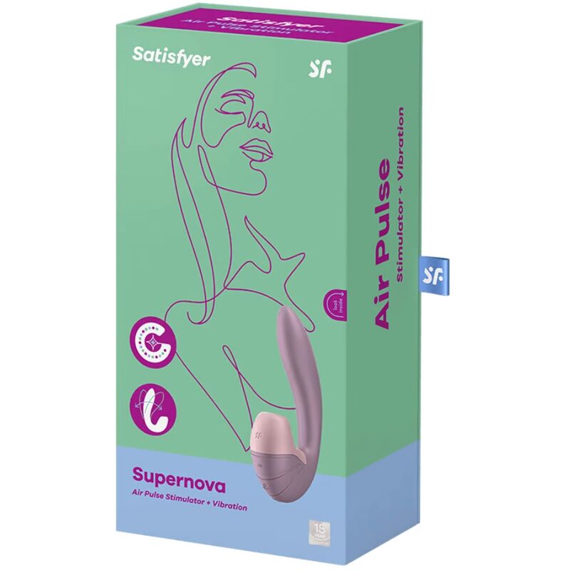 SATISFYER - SUPERNOVA ESTIMULADOR Y VIBRADOR BLANCO