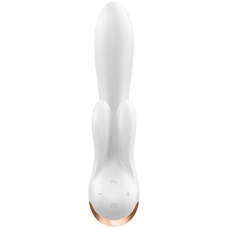 SATISFYER - DOUBLE FLEX VIBRADOR APP BLANCO