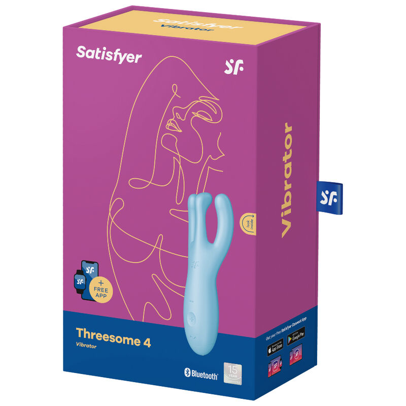 SATISFYER - THREESOME 4 VIBRADOR APP ROSA