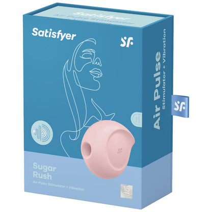 SATISFYER - SUGAR RUSH ESTIMULADOR Y VIBRADOR ROSA