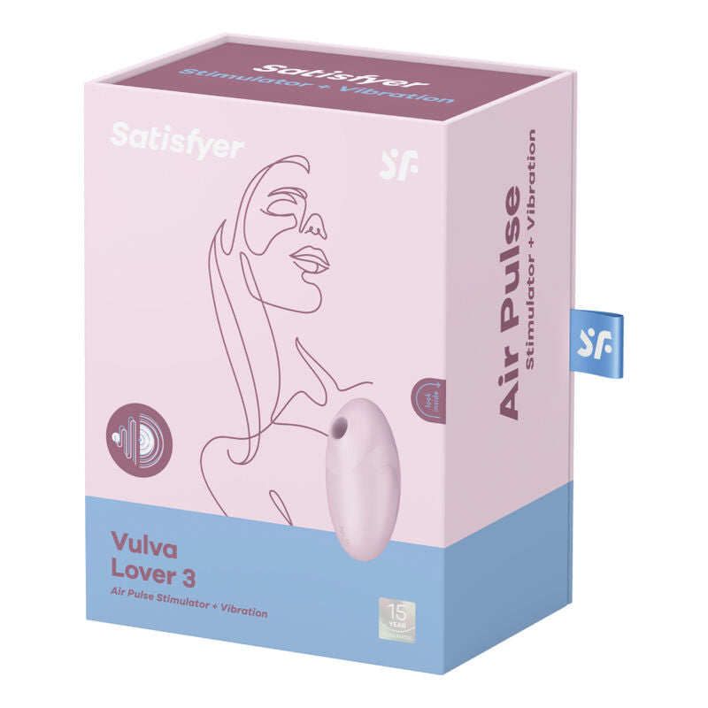 SATISFYER - VULVA LOVER 3 ESTIMULADOR Y VIBRADOR NEGRO