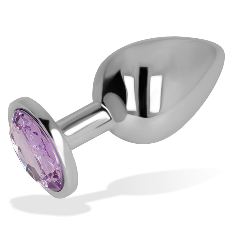 OHMAMA - PLUG ANAL CON CRISTAL VIOLETA 9 CM