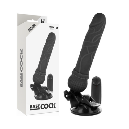 BASECOCK - VIBRADOR REALISTICO CONTROL REMOTO NATURAL 19.5 CM -O- 4 CM