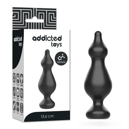 ADDICTED TOYS - ANAL SEXUAL PLUG 13.6 CM NEGRO