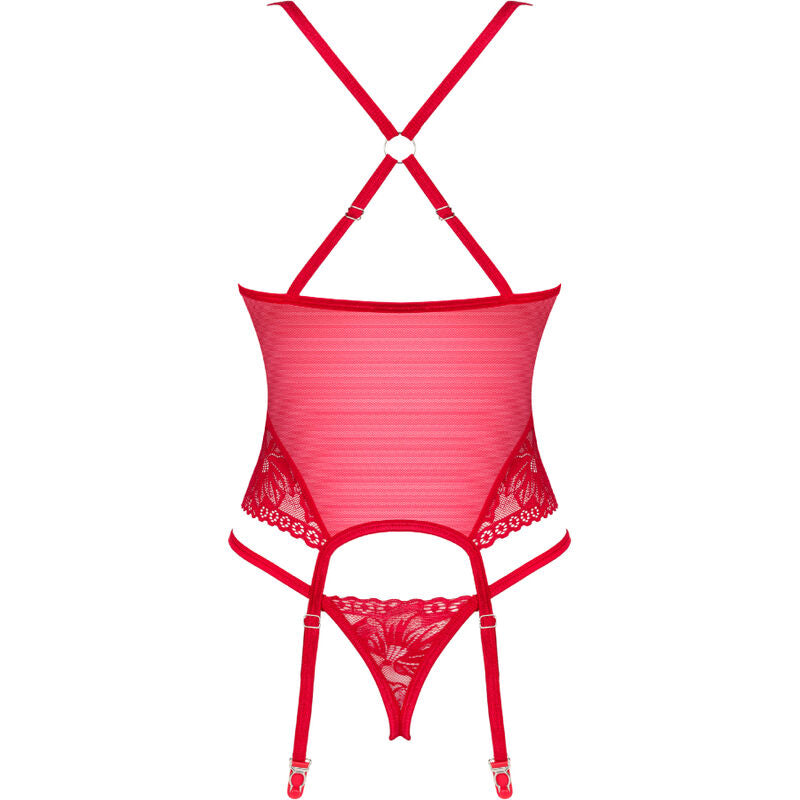 OBSESSIVE - LACELOVE CORSET ROJO XS/S