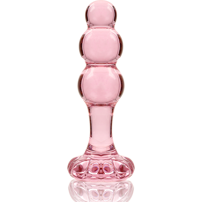 NEBULA SERIES BY IBIZA - MODELO 1 PLUG CRISTAL BOROSILICATO TRANSPARENTE 10.5 CM -O- 3 CM