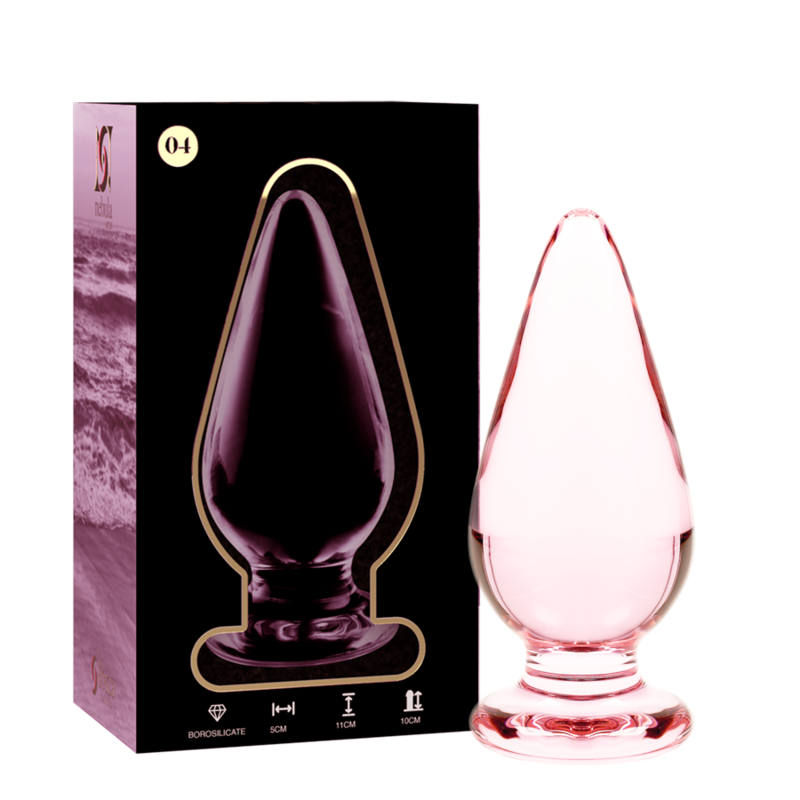 NEBULA SERIES BY IBIZA - MODELO 4 PLUG CRISTAL BOROSILICATO TRANSPARENTE 11 CM -O- 5 CM