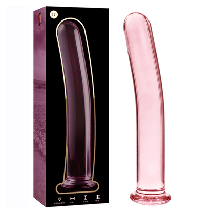 NEBULA SERIES BY IBIZA - MODELO 17 DILDO CRISTAL BOROSILICATO TRANSPARENTE 18.5 CM -O- 3 CM