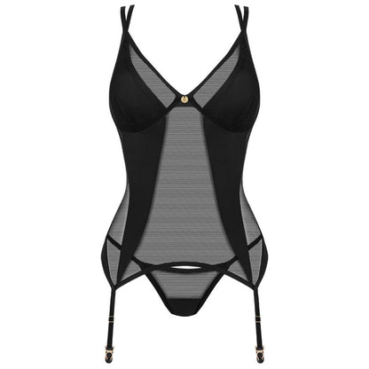 OBSESSIVE - NESARI CORSET & TANGA XS/S