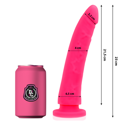 DELTA CLUB - TOYS DILDO ROSA SILICONA MEDICA 23 CM -O- 4.5 CM