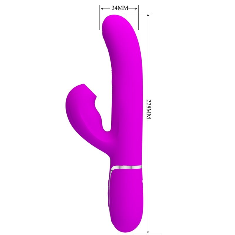 PRETTY LOVE - PERLITA VIBRADOR PUNTO G 3 EN 1 MULTIFUNCIÓN VIOETA