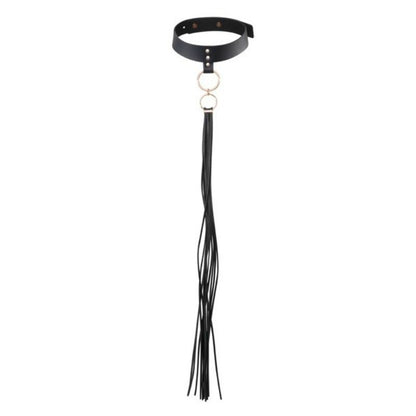 BIJOUX INDISCRETS MAZE - COLLAR CON FLECOS NEGRO