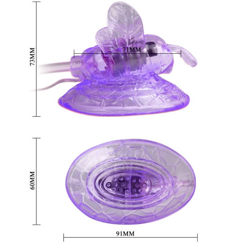 BAILE - MARIPOSA VIBRADORA ESTIMULACION CLITORIS LILA