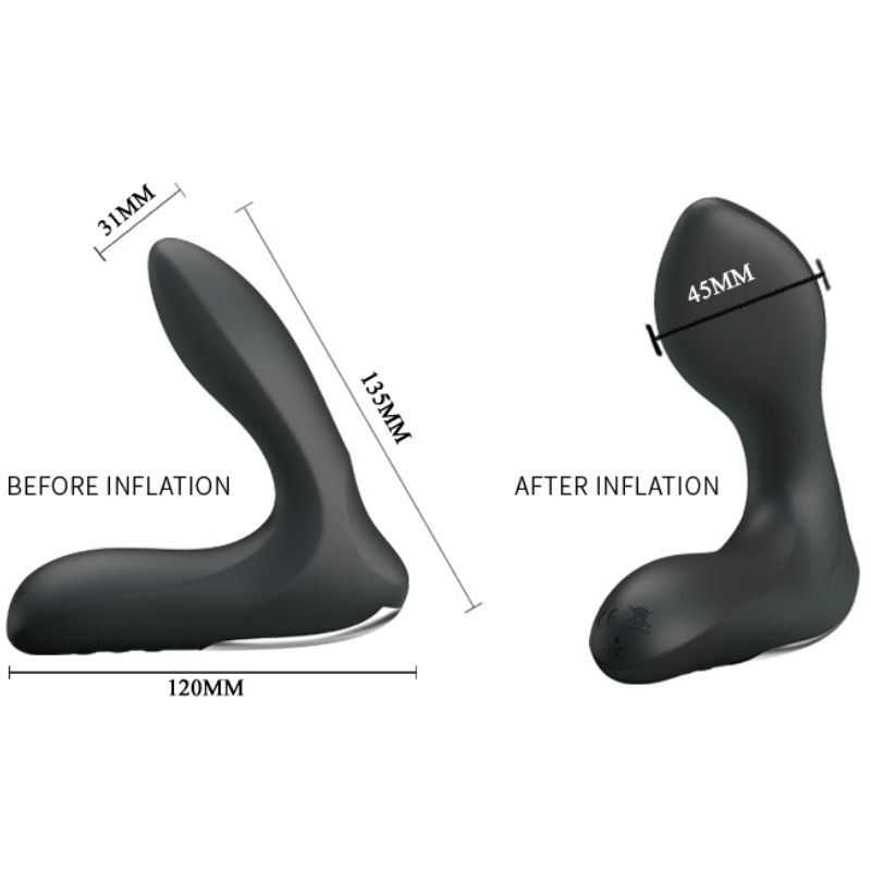 PRETTY LOVE - LEONARD MASAJEADOR PROSTATICO INFLABLE CON VIBRACION