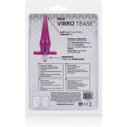 CALEXOTICS - PLUG MINI VIBRO TEASE VIBRADOR ROSA