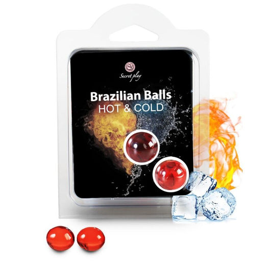 SECRETPLAY - BRAZILIAN BALLS EFECTO CALOR & FRIO  2 UNIDADES