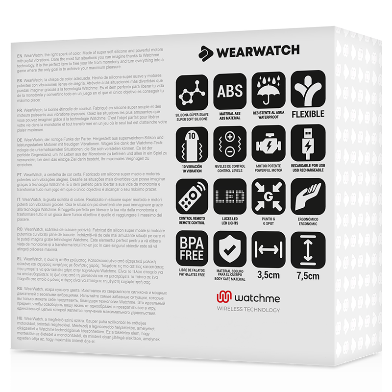 WEARWATCH - HUEVO CONTROL REMOTO TECHNOLOGY WATCHME AGUA MARINA / AZABACHE