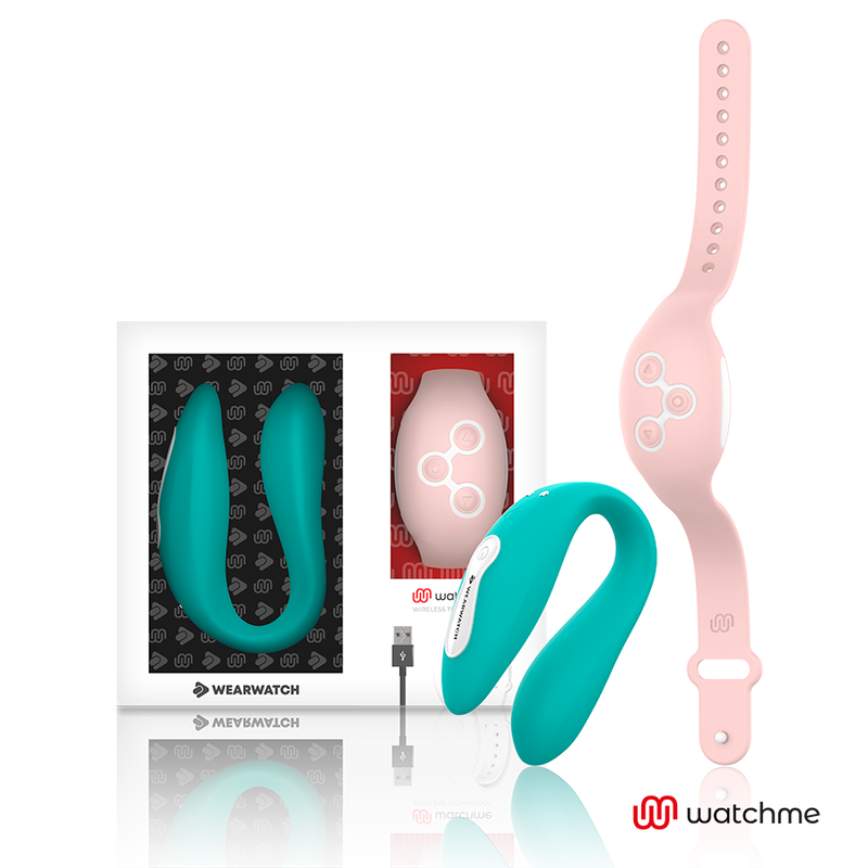 WEARWATCH - VIBRADOR DUAL TECHNOLOGY WATCHME AGUA MARINA / ROSA