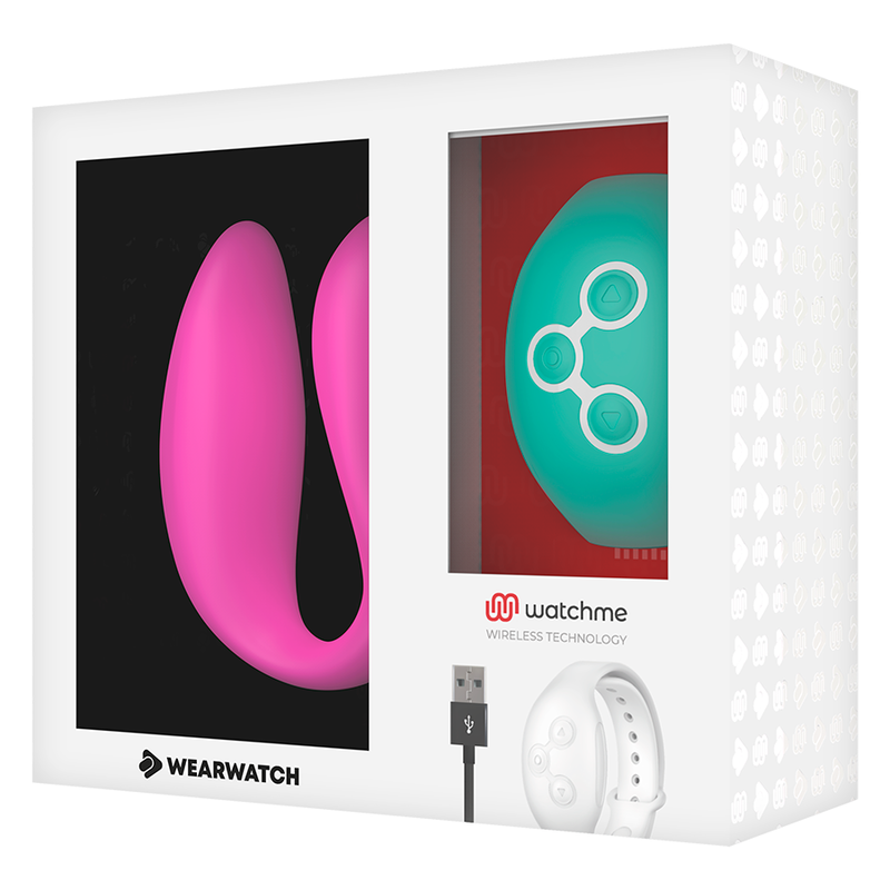 WEARWATCH - VIBRADOR DUAL TECHNOLOGY WATCHME FUCSIA / AGUA MARINA